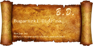 Bugarszki Diána névjegykártya